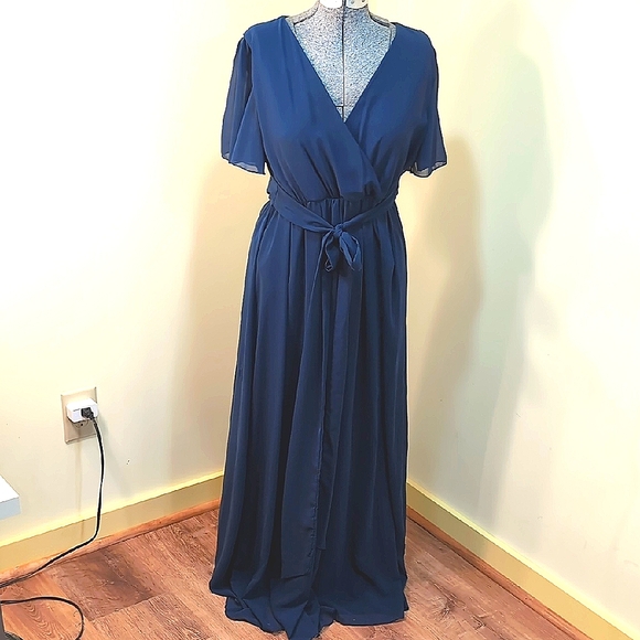 Baltic Born Dresses & Skirts - Women's Elegant Navy Blue Maxi Dress